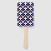 Creepy Cute Kawaii Gothic Skull Pattern Handwaaier (Achterkant)