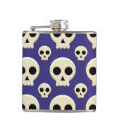 Creepy Cute Kawaii Gothic Skull Pattern Heupfles (Voorkant)