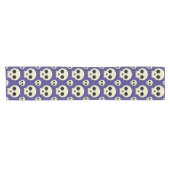 Creepy Cute Kawaii Gothic Skull Pattern Korte Tafelloper (Horizontaal)