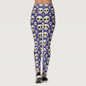 Creepy Cute Kawaii Gothic Skull Pattern Leggings (Achterkant)