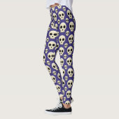 Creepy Cute Kawaii Gothic Skull Pattern Leggings (Links)
