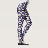Creepy Cute Kawaii Gothic Skull Pattern Leggings (Rechts)