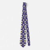 Creepy Cute Kawaii Gothic Skull Pattern Stropdas (Voorkant)