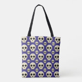 Creepy Cute Kawaii Gothic Skull Pattern Tote Bag (Achterkant)