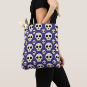 Creepy Cute Kawaii Gothic Skull Pattern Tote Bag (Dichtbij)