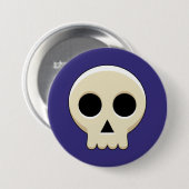 Creepy Cute Kawaii Gothic Skull Ronde Button 7,6 Cm (Voorkant /achterkant)