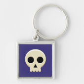 Creepy Cute Kawaii Gothic Skull Sleutelhanger (Voorkant)