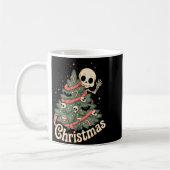 Creepy Cute Kawaii Skeleton Christmas Tree Skull B Koffiemok (Links)
