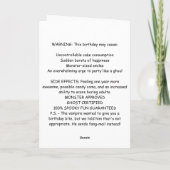 Creepy Cute Monsters Kids Birthday  Kaart (Achterkant)