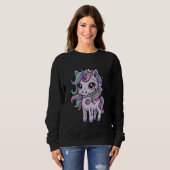 Creepy Cute Pastel Unicorn Trui (Voorkant volledig)
