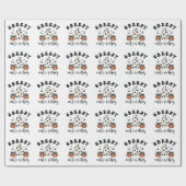 Creepy Cute Vibes Coquette Ghost & Pumpkin  Cadeaupapier (Vlak)