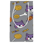 Creepy Cute Wolf And Spooky Pumpkins Klein Cadeauzakje (Voorkant)