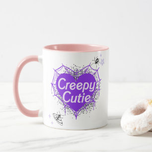 Creepy Cutie -A Spooky Leuke Girlie Gothic Koffie  Mok