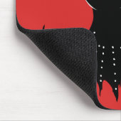 Creepy Demon Girl Dark Gothic Character met Teth Muismat (Hoek)