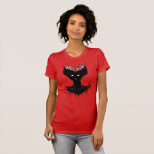 Creepy Demon Girl Dark Gothic Character met Teth T-shirt (Voorkant volledig)