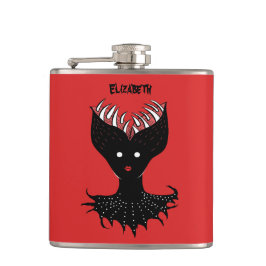 Creepy Demon Girl Gothic Character Teeth Name Heupfles