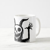 Creepy Demon Skull Koffiemok (Voorkant rechts)