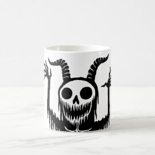 Creepy Demon Skull Koffiemok
