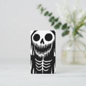Creepy Demon Skull Visitekaartje (Staand voorkant)