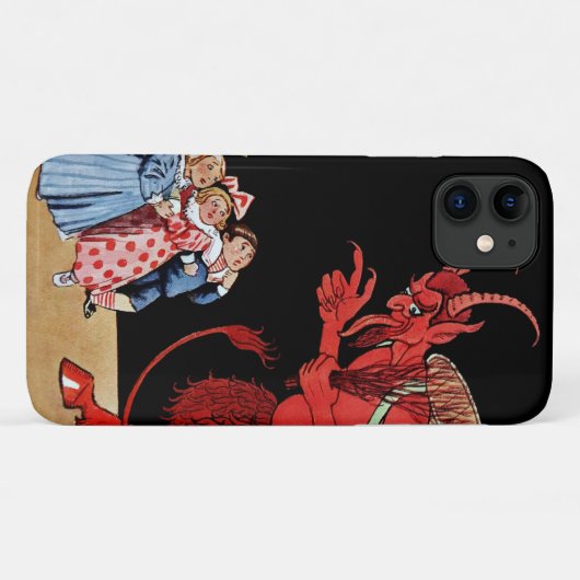 Creepy Devil Krampus Art Case-Mate iPhone Case (Achterkant (horizontaal))