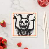 Creepy Devil Skull Halloween Servet (Insitu)