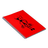 Creepy Devil Stick Figuur Notitieboek (Rechterzijde)