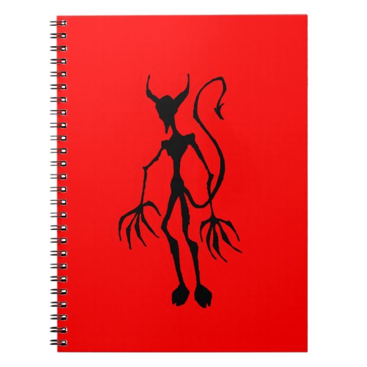 Creepy Devil Stick Figuur Notitieboek (Voorkant)
