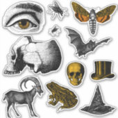 Creepy-dingen Sticker (Voorkant)