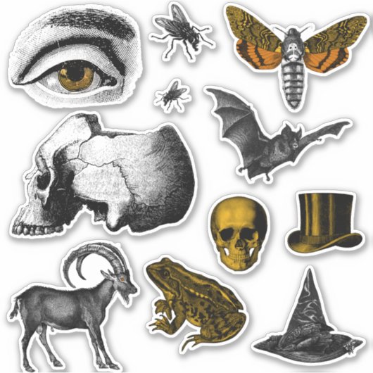 Creepy-dingen Sticker (Voorkant)