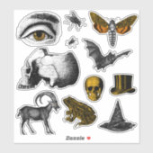 Creepy-dingen Sticker (Vel)