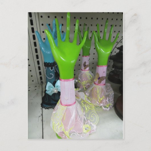 Creepy Disemboded Hands Briefkaart (Voorkant)