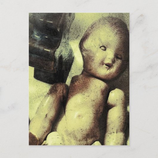 Creepy Doll Briefkaart (Voorkant)