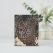 Creepy Doll Briefkaart (Staand voorkant)