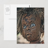 Creepy Doll Briefkaart (Voorkant / Achterkant)