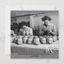 Creepy doll fabriekskaart voor hallowweed