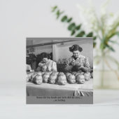 Creepy doll fabriekskaart voor hallowweed bedankkaart (Staand voorkant)