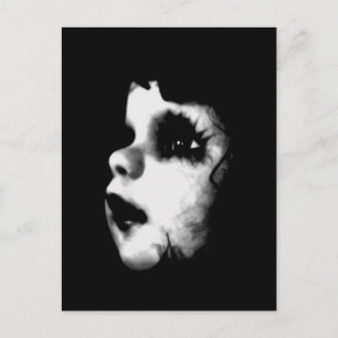 Creepy Doll Face Briefkaart