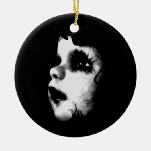 Creepy Doll Faces Keramisch Ornament (Voorkant)