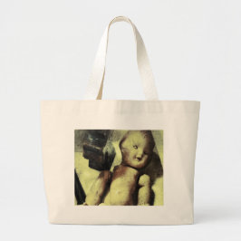 Creepy Doll Grote Tote Bag