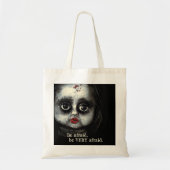 Creepy Doll Haunted Halloween Horror Tote Bag (Voorkant)