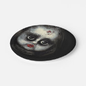 Creepy Doll Haunted Halloween Papieren Bordje (Gekanteld)