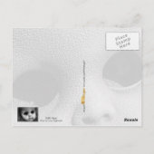 Creepy Doll Head met ontbrekende ogen Briefkaart (Achterkant)