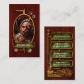 Creepy - Doll - Het is het beste om ze te laten sl Visitekaartje (Voorkant / Achterkant)