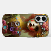 Creepy Doll met Buttonnen Halloween Case-Mate iPhone Case (Achterkant (horizontaal))