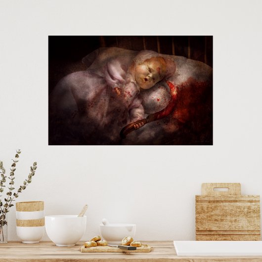 Creepy - Doll - Night Terrors Poster (Keuken)