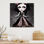 Creepy  Doll Poster (Keuken)