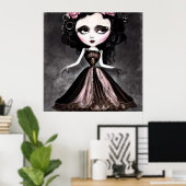 Creepy  Doll Poster (Thuiskantoor)