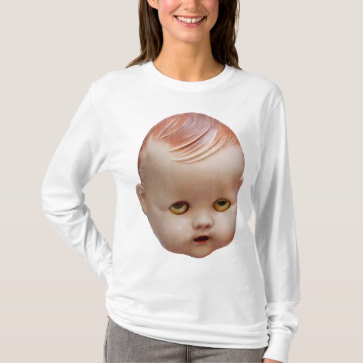 Creepy Doll's Head T-shirt (Voorkant)