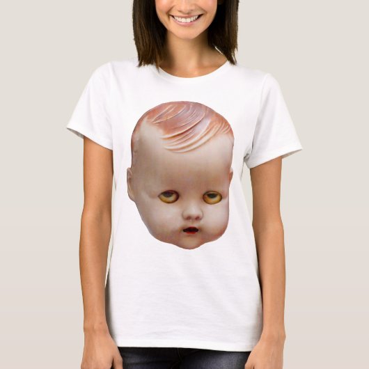 Creepy Doll's Head T-shirt (Voorkant)