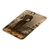 Creepy Edgar Allan Poe Halloween Magneet (Linkerzijde)